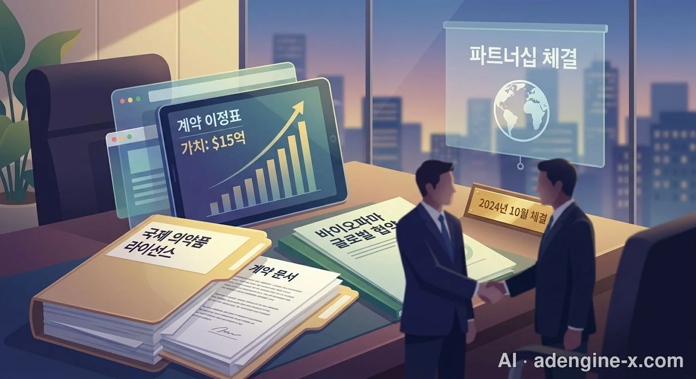 글로벌 바이오 라이선스 계약 체결 사진 3