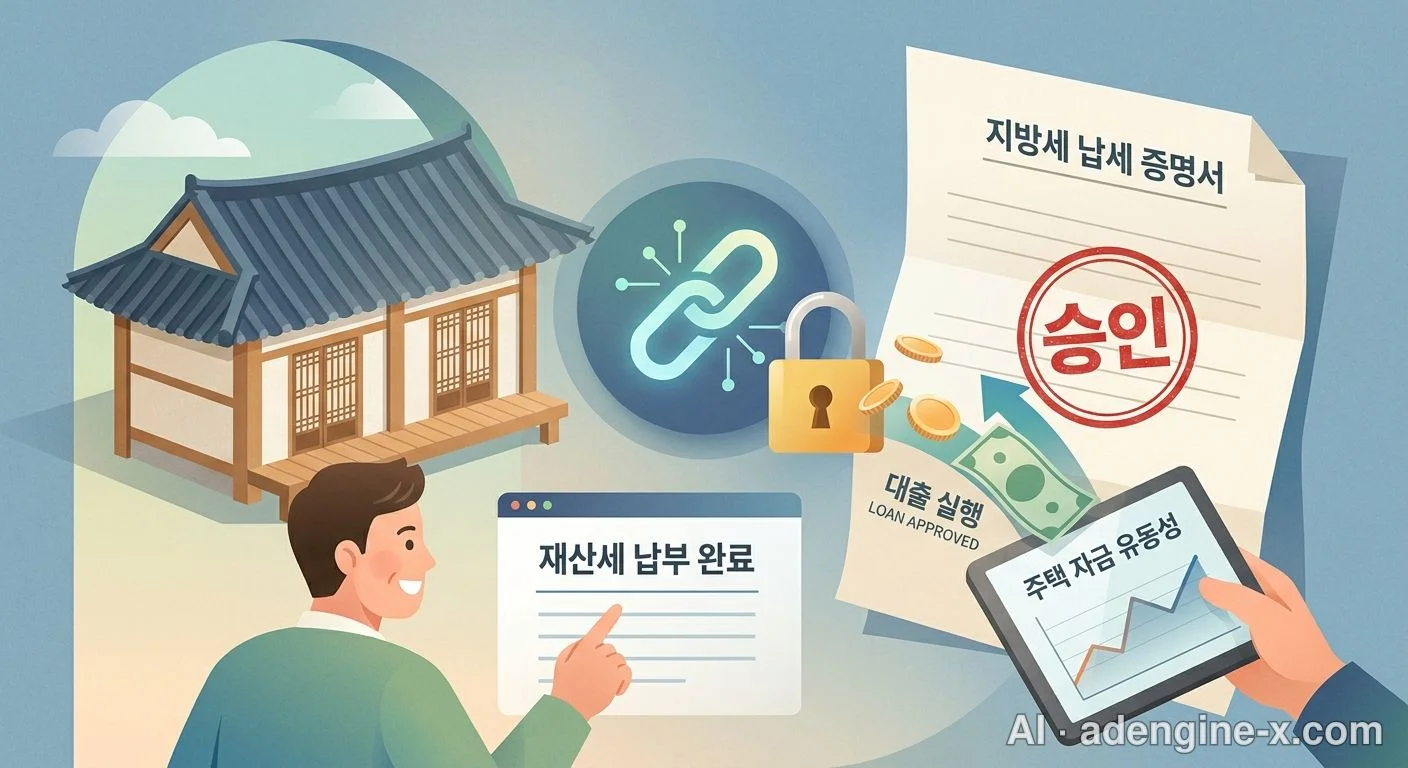 무설정 재산세 납부자 대출 프로세스 사진 2