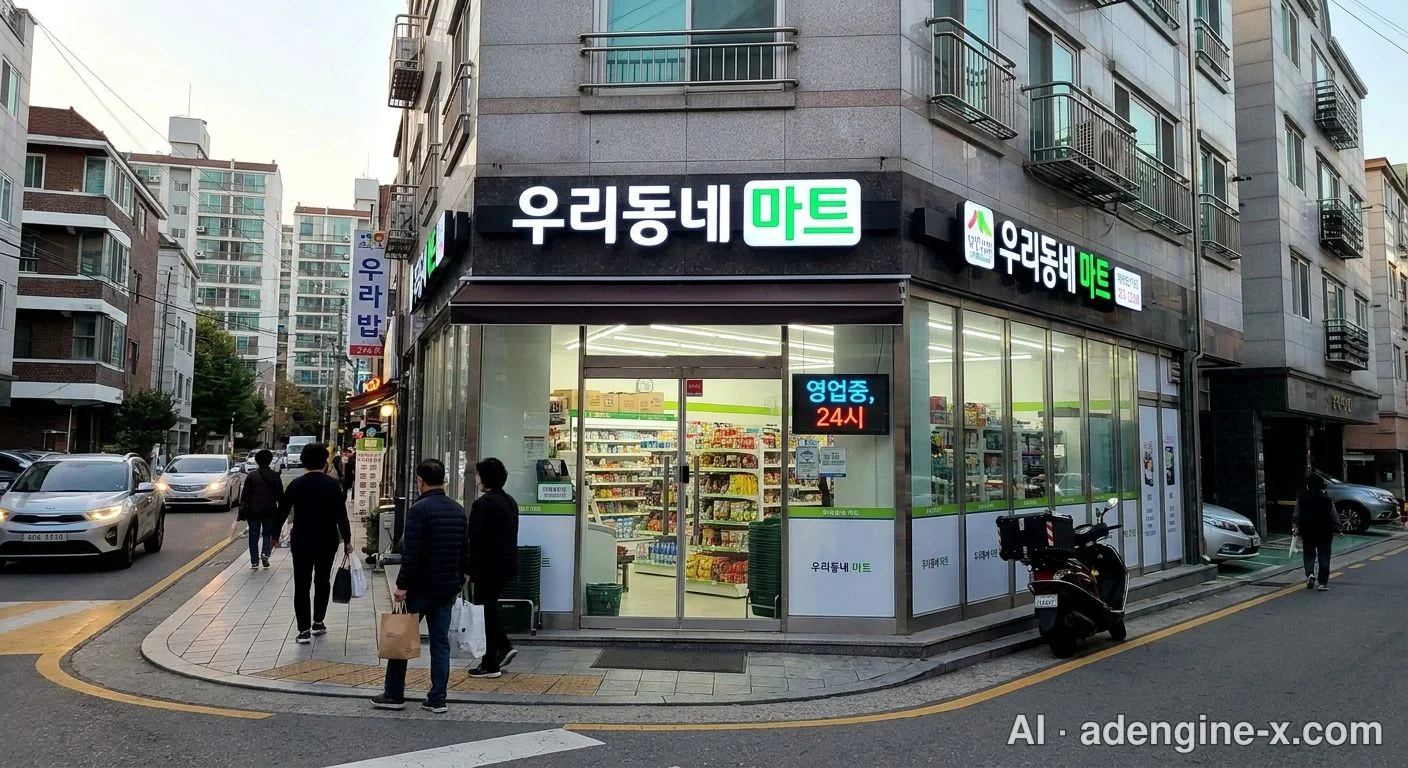 도심 주택가 동네 마트 사진 2