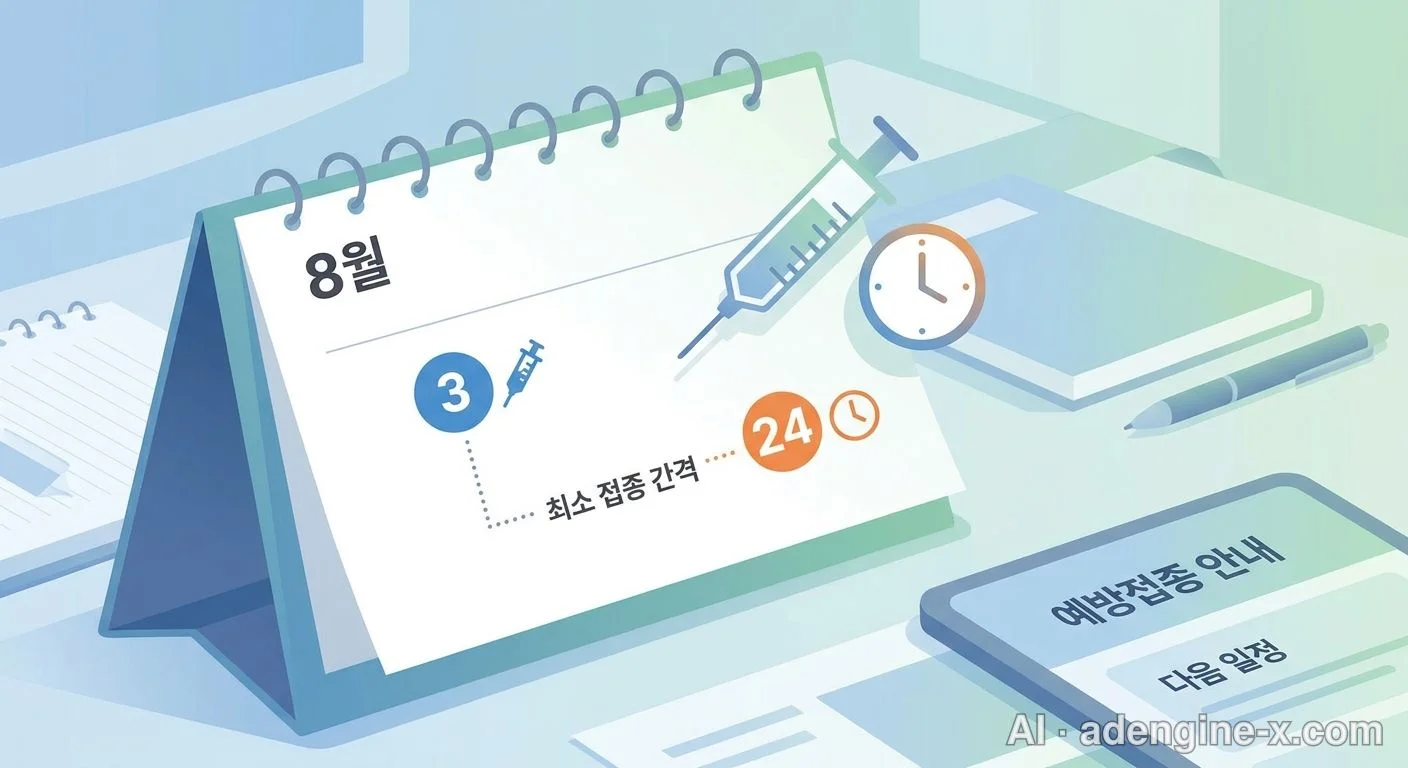 예방접종 간격 및 일정 달력 사진 4