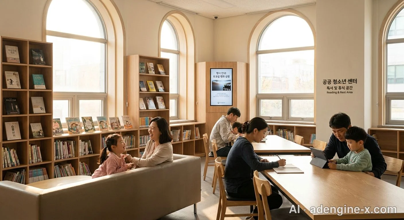 청소년수련관 북라운지 휴식 공간 사진 7