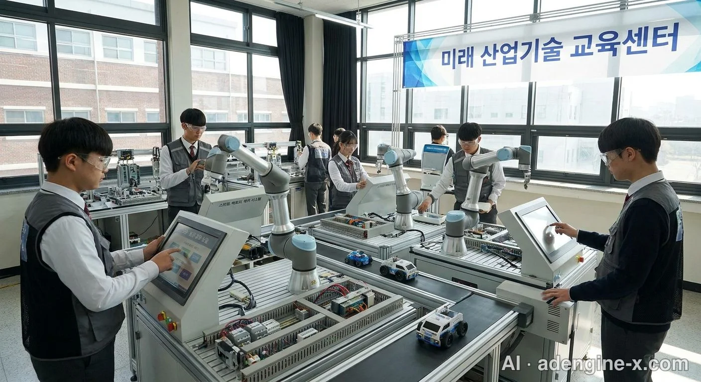 특성화고 스마트팩토리 제어 실습 사진 7