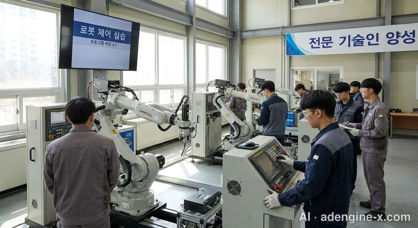 특성화고 로봇 실습실 사진 1