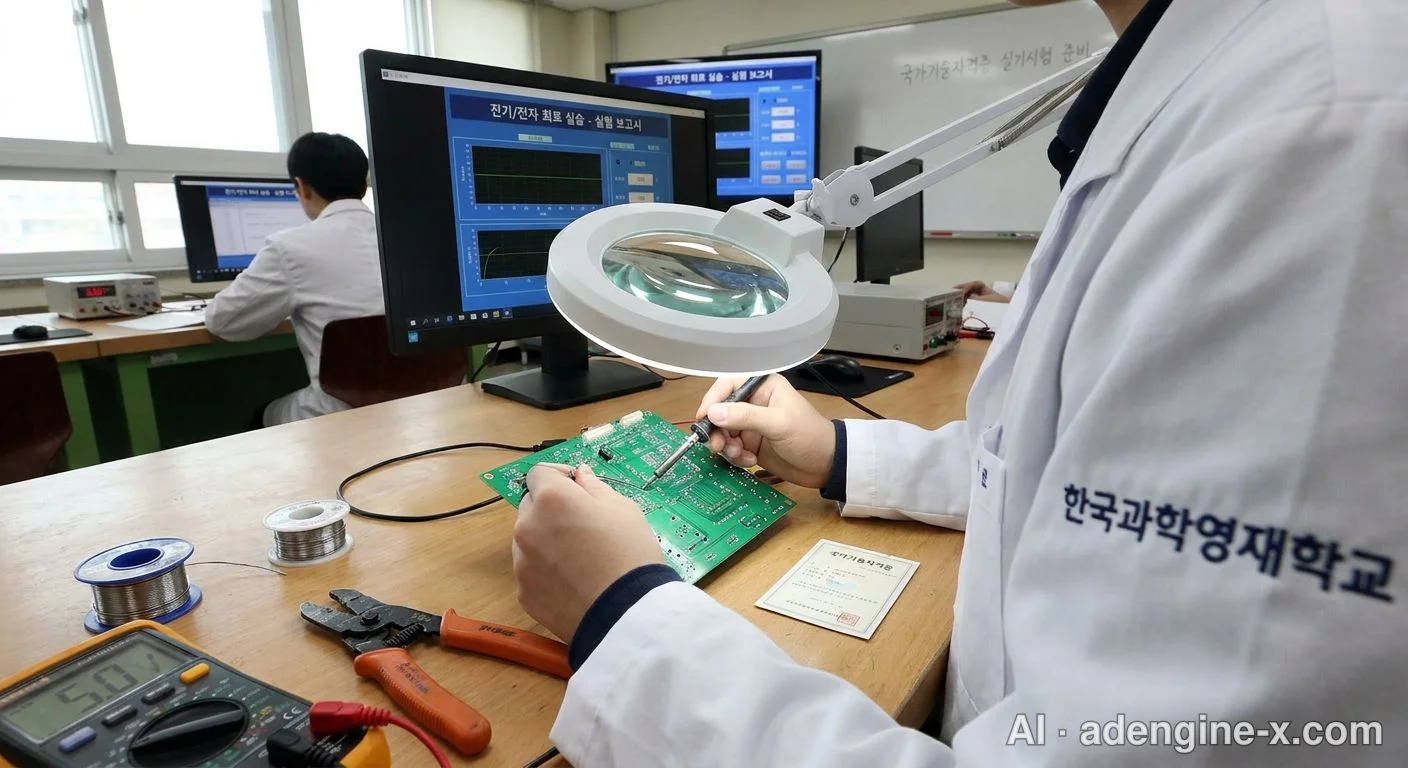 전자회로 실기 자격증 실습 사진 3