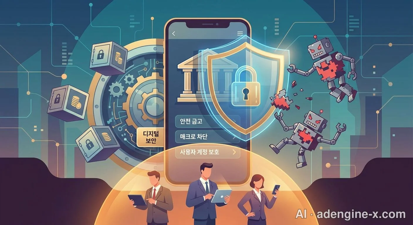 모바일 뱅킹 매크로 차단 보안 사진 7