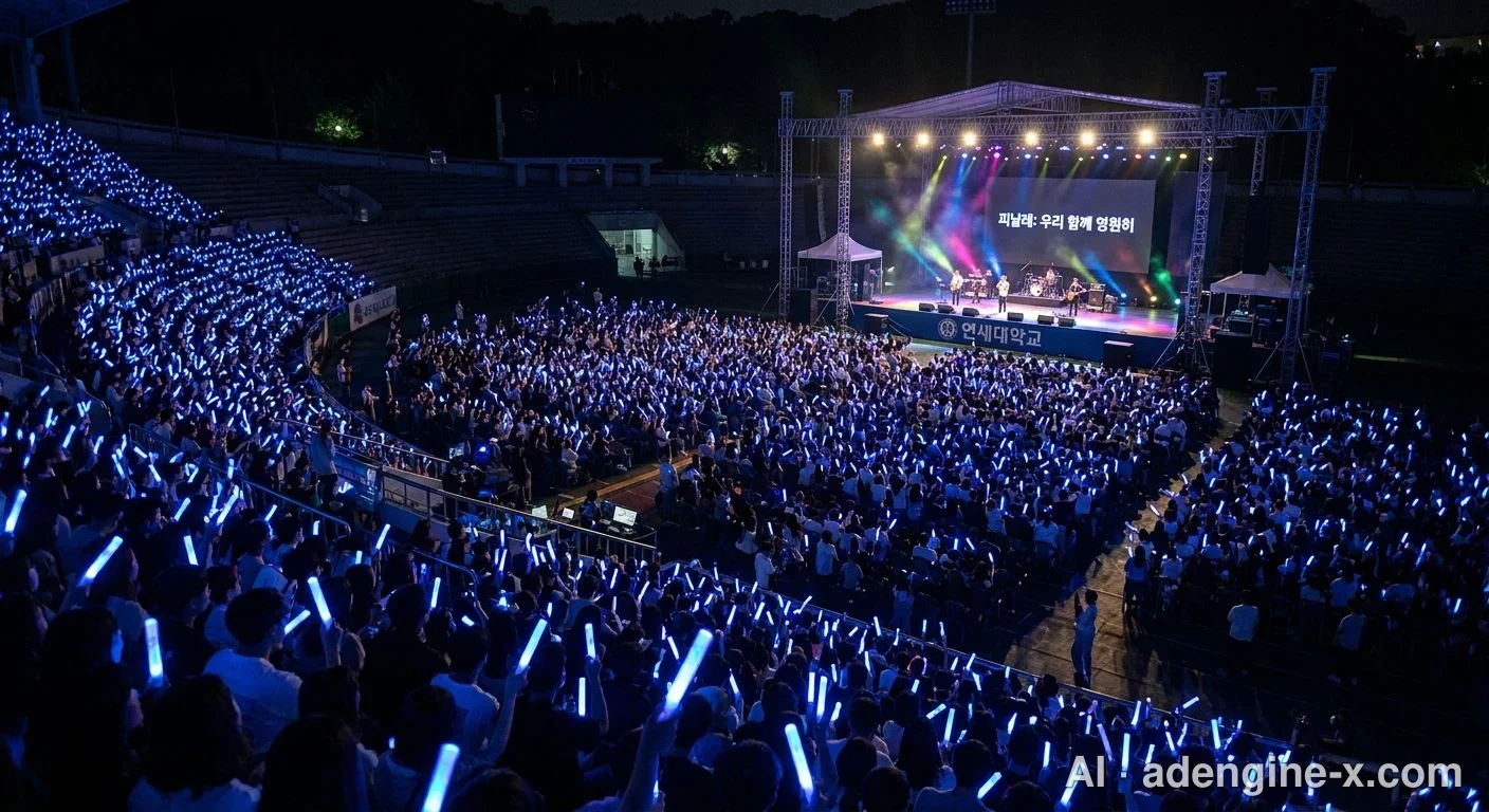 야간 대학 축제 피날레 공연 사진 5