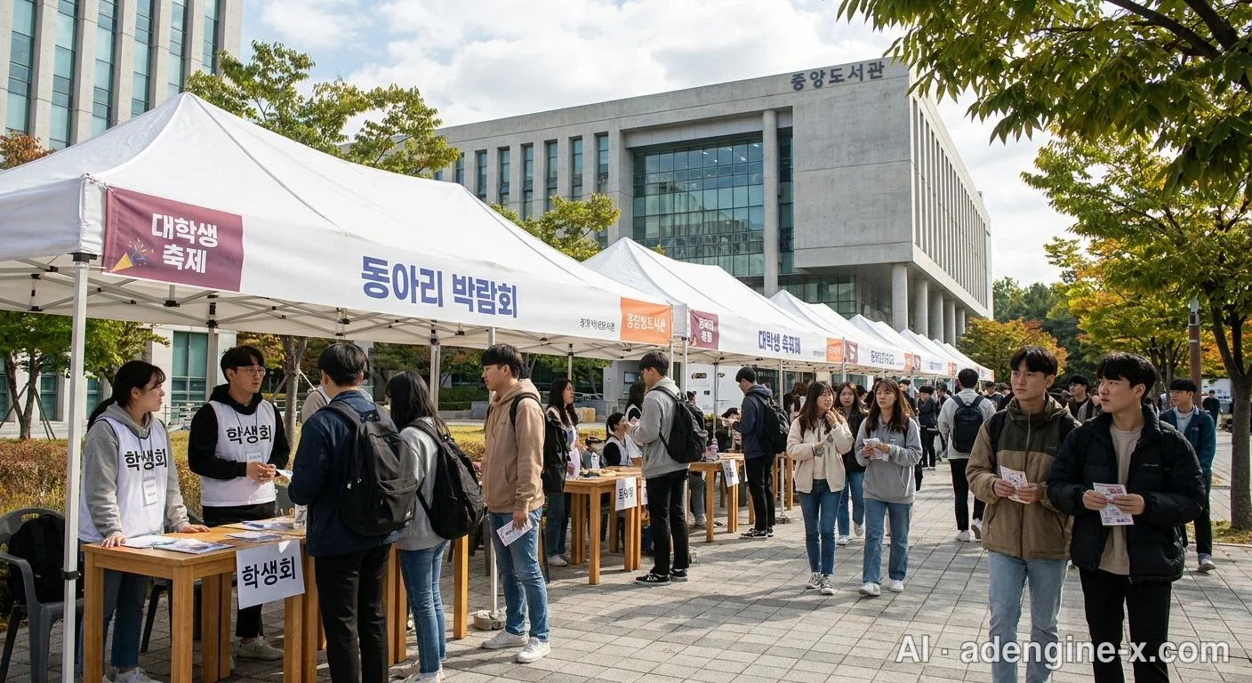 캠퍼스 축제 부스 거리 사진 3