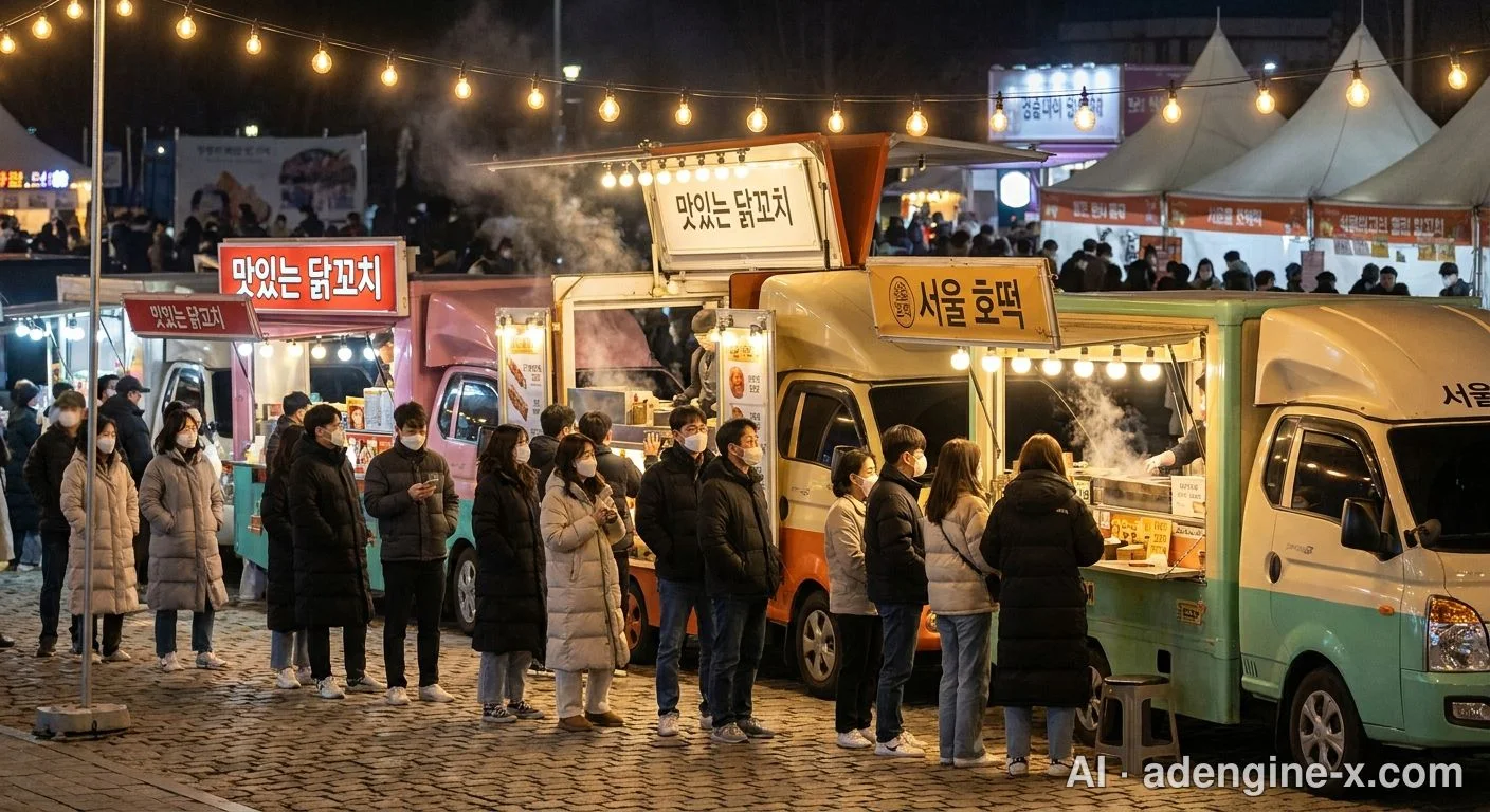 축제 푸드트럭 구역 사진 4