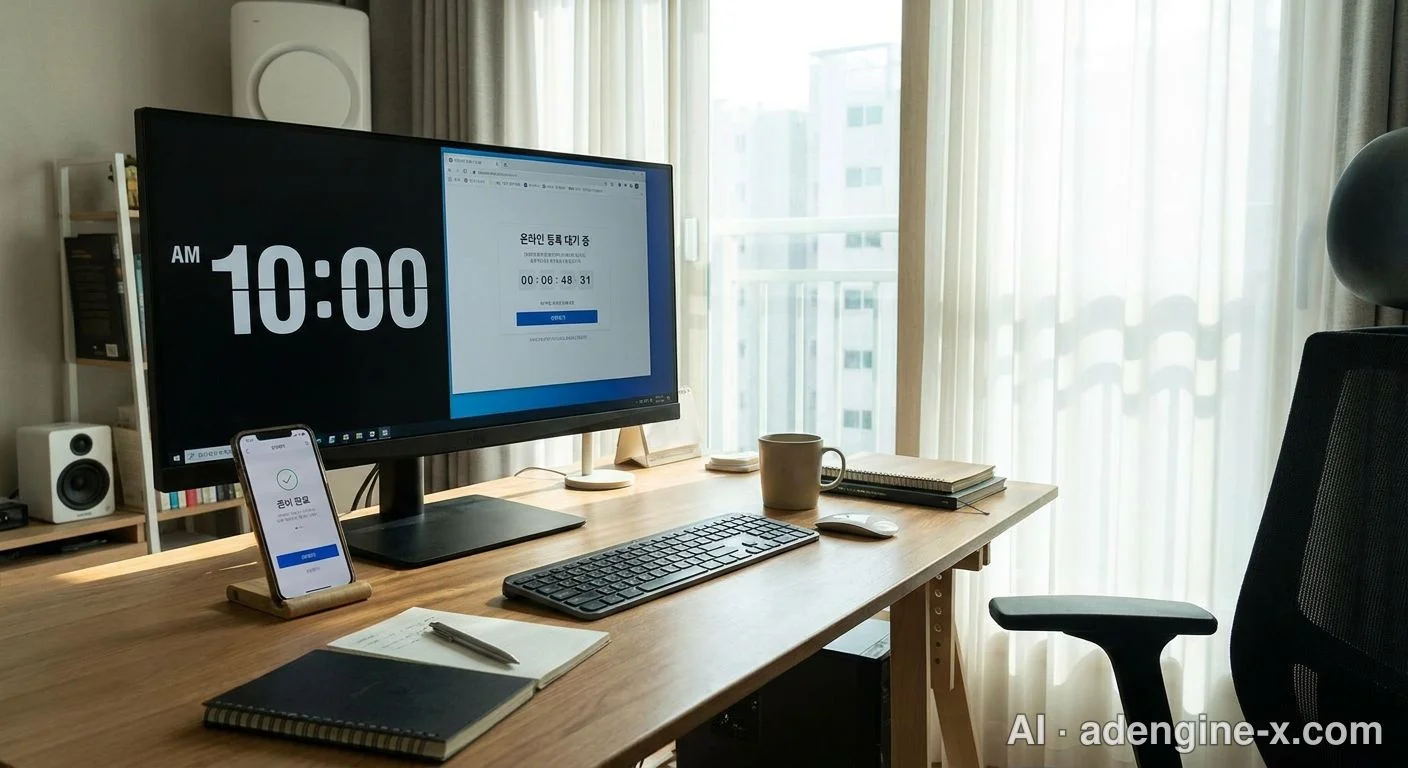 온라인 신청 대기용 PC와 스마트폰 사진 5