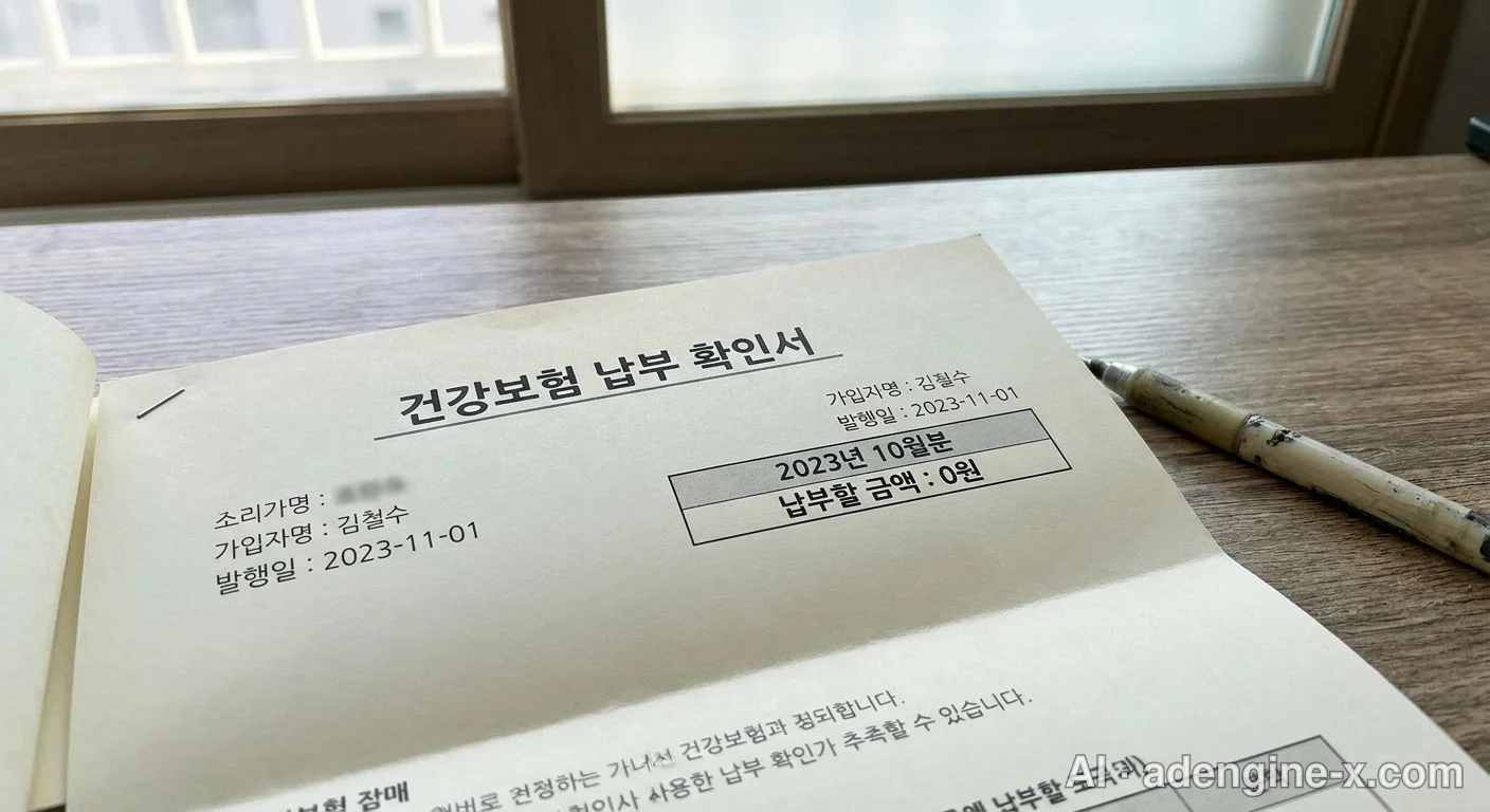 건강보험료 납부 금액 0원 확인 사진 6