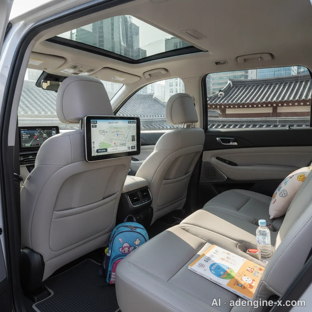 7인승 SUV 차량 내부 인테리어 사진 4