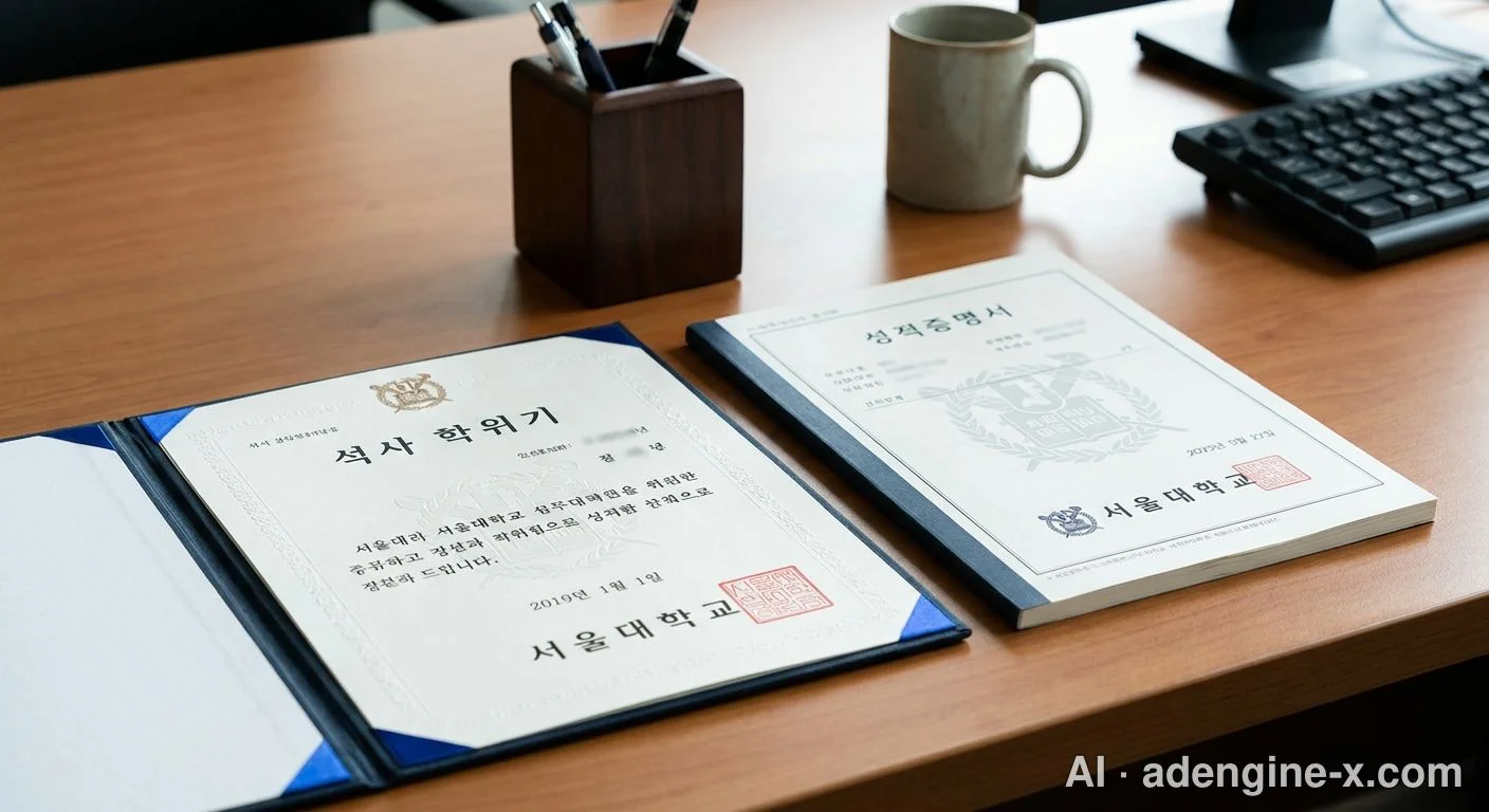 학위수여증명서와 성적증명서 사진 3