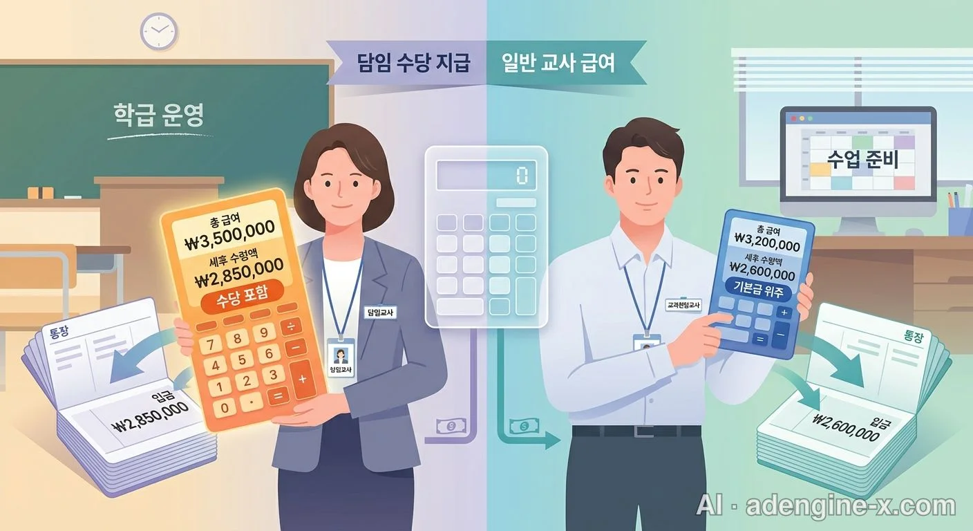 담임 및 비담임 교사 급여 비교 사진 2