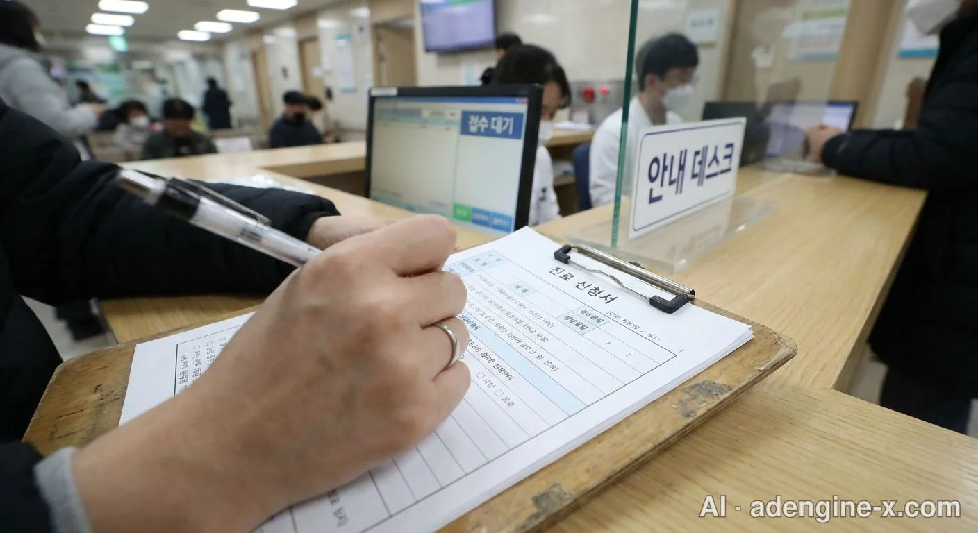 병원 접수처 예방접종 예진표 작성 사진 7