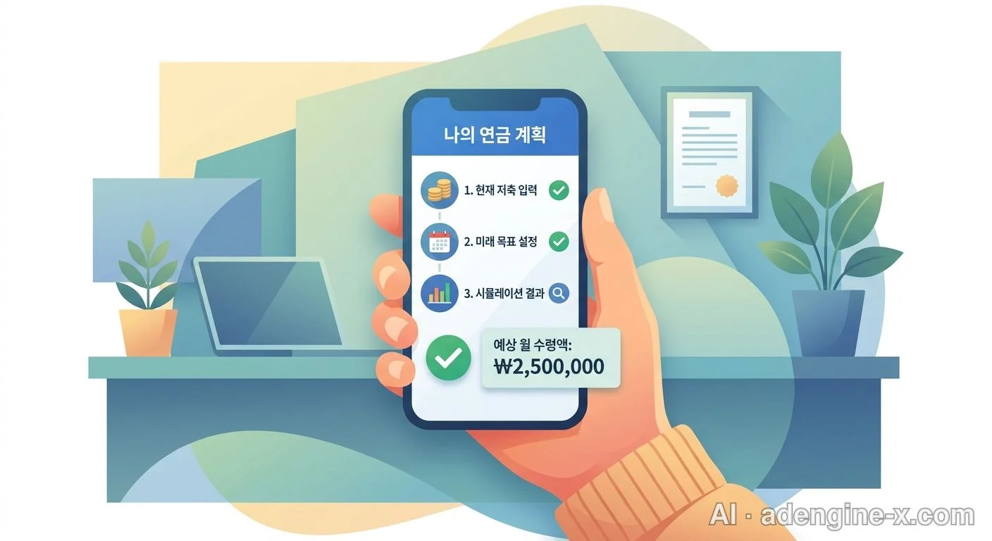 스마트폰 연금 시뮬레이션 화면 사진 7