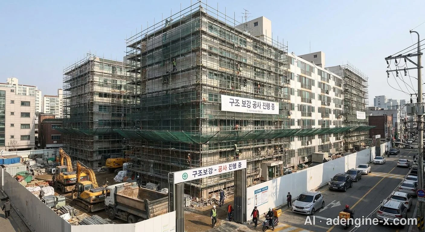고난도 리모델링 구조 보강 공사 사진 1