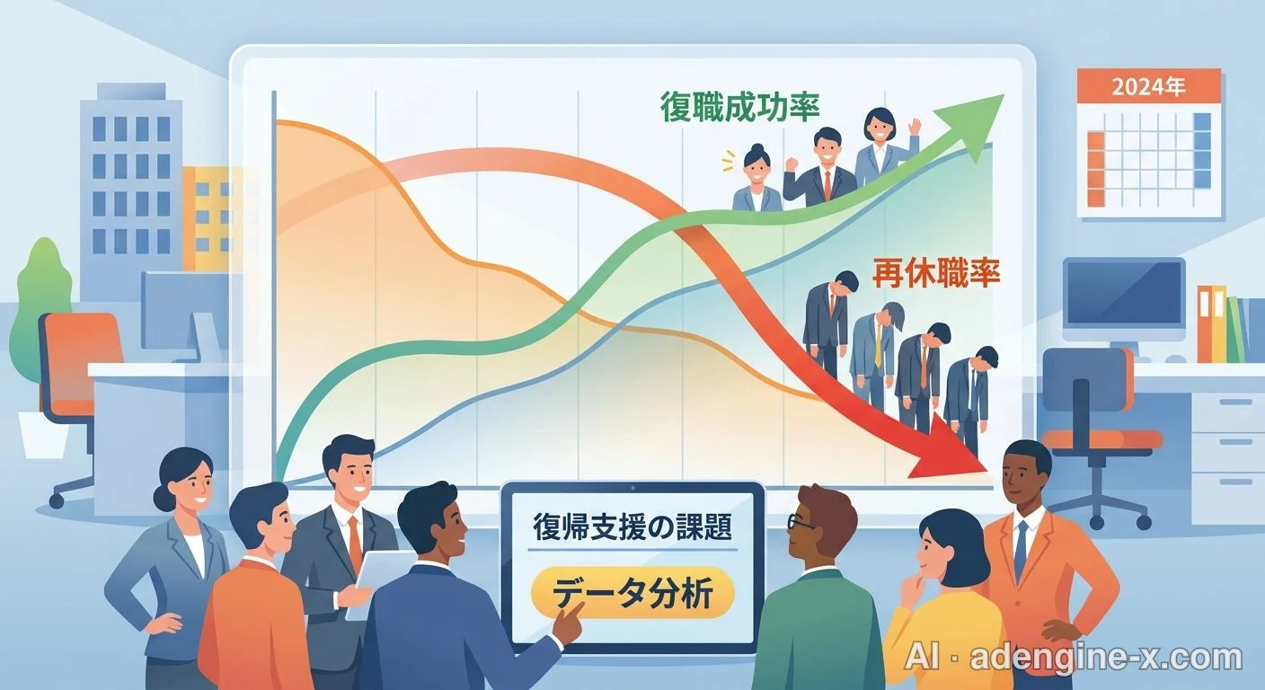 復職成功率と再休職率の推移 사진 3