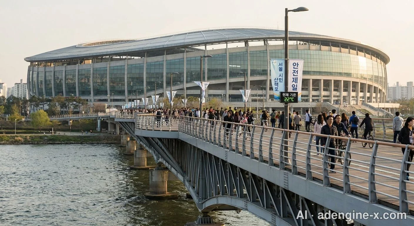 경기장 연결 보행교 사진 6