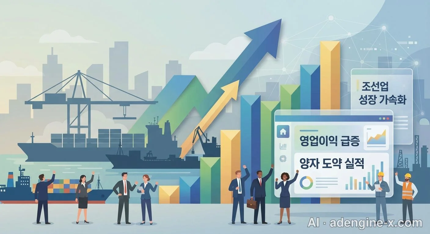조선업 영업이익 성장 그래픽 사진 2