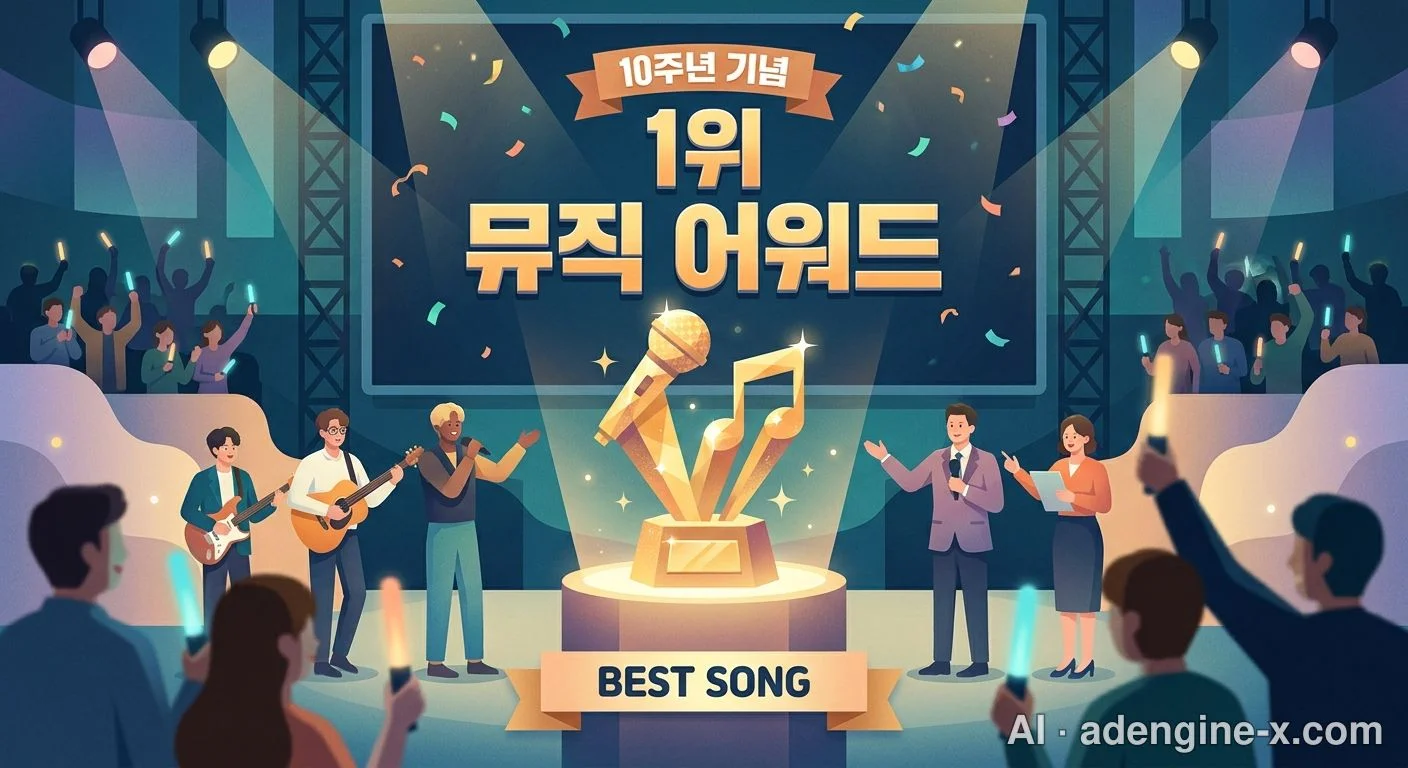 음악 방송 1위 트로피 사진 1