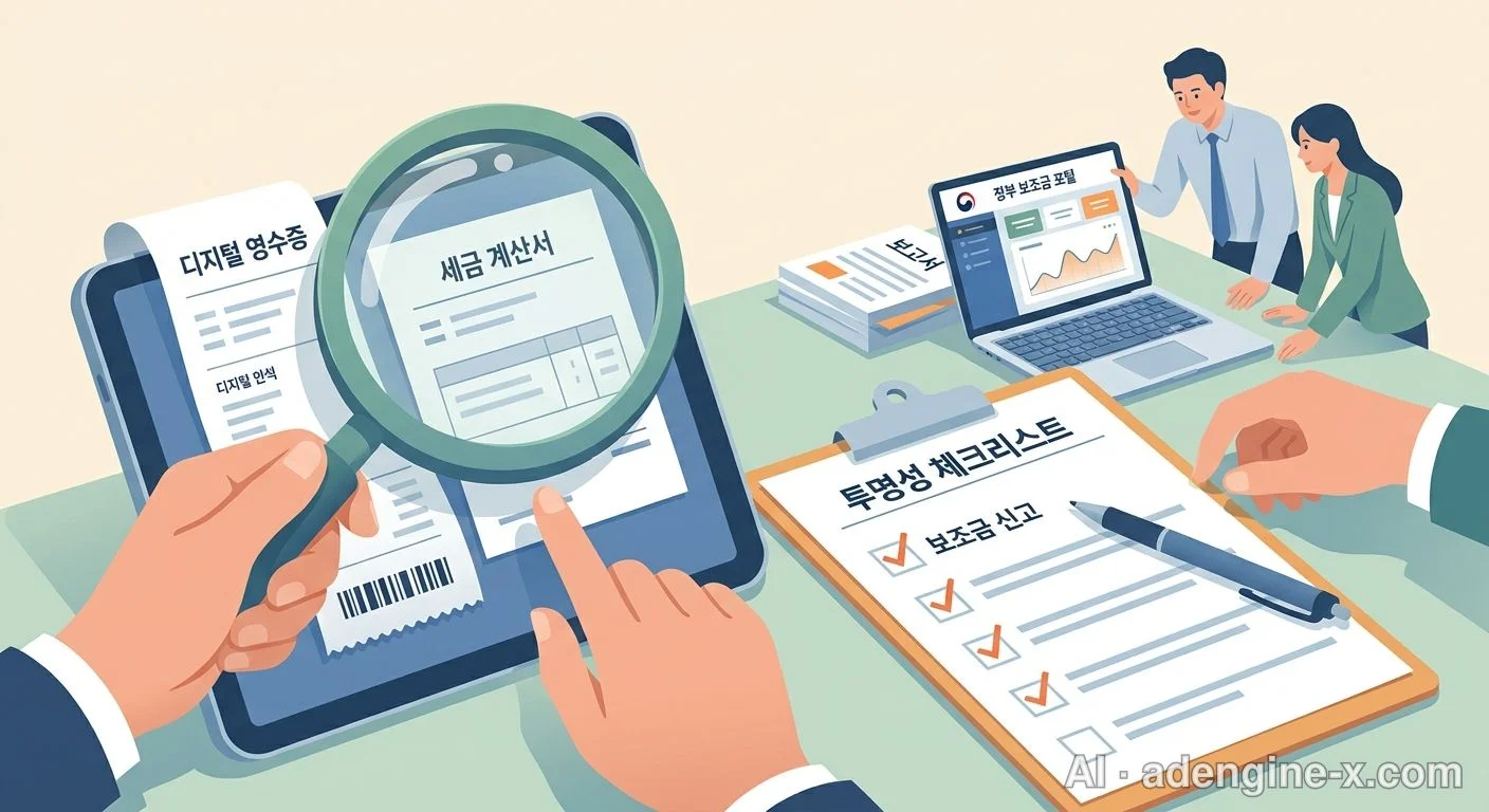 정부 보조금 지출 내역 전산 대조 사진 7