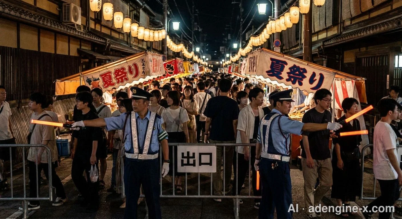 夏祭り会場の雑踏警備 사진 2