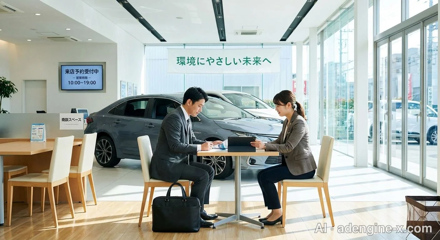 自動車ディーラーでの商談 사진 5