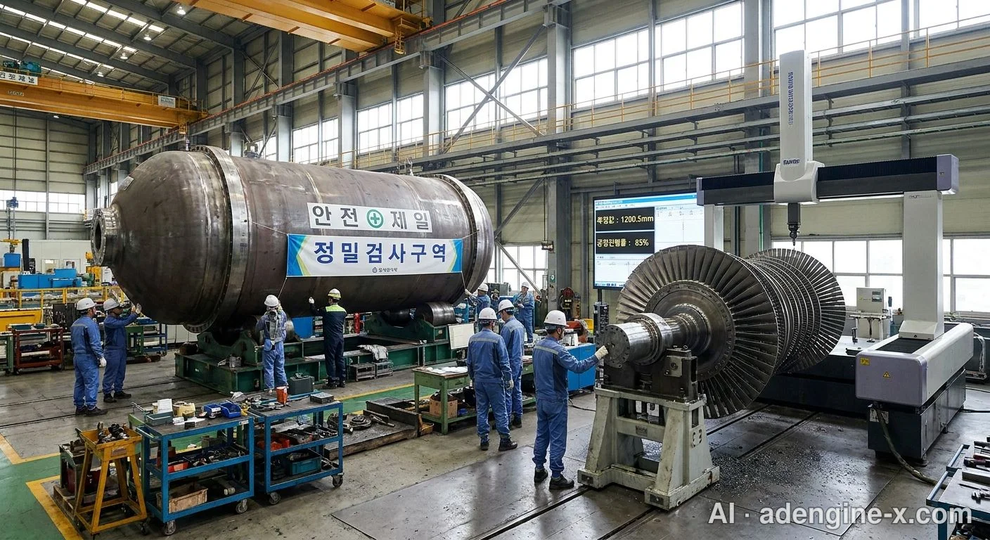 두산에너빌리티 원전 주기기 및 터빈 제작 현장 사진 2
