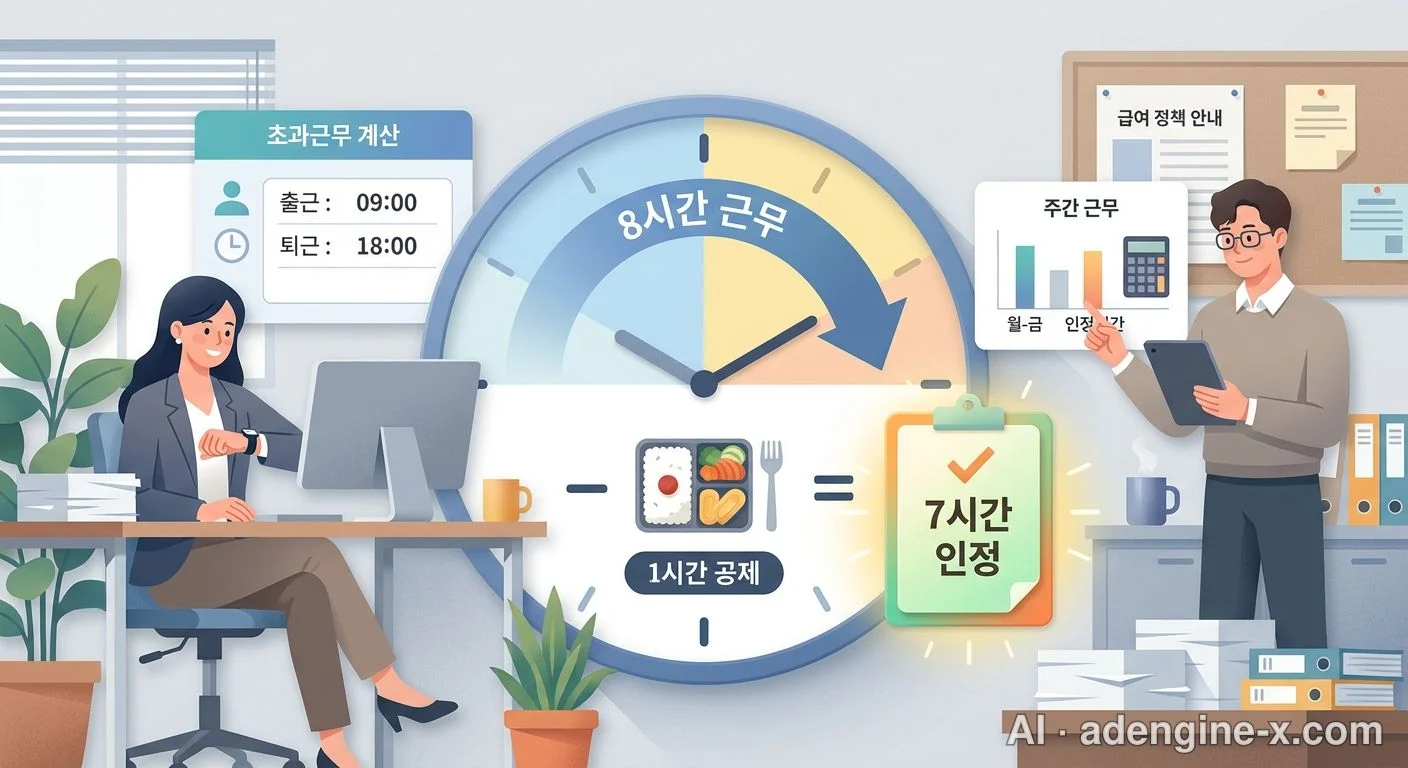 초과근무 인정 시간 계산 방식 사진 5