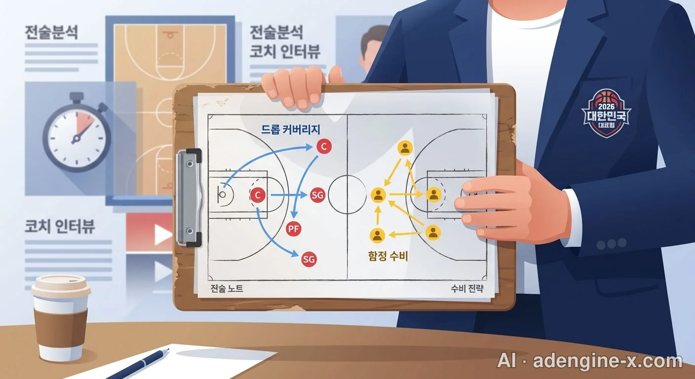농구 수비 전술 작전판 사진 2