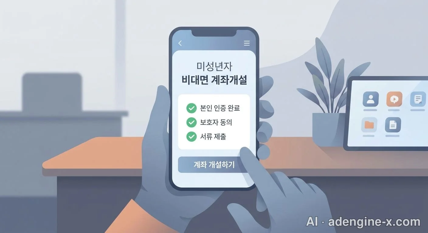 미성년자 비대면 계좌개설 화면 사진 2