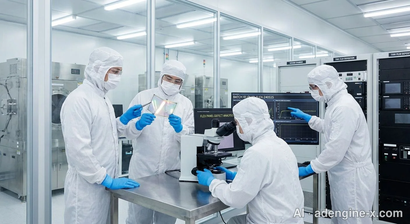 Flexible OLED display panel inspection 사진 3