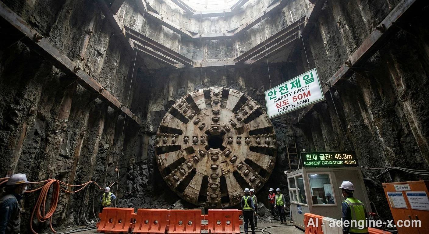 대심도 TBM 터널 굴착 현장 사진 2