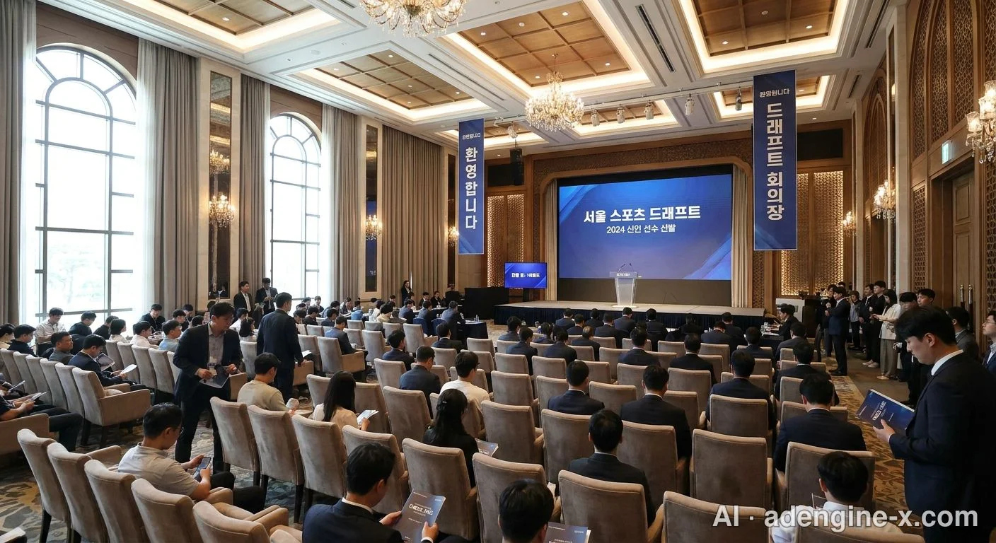 호텔 볼룸에 마련된 드래프트 행사장 사진 5