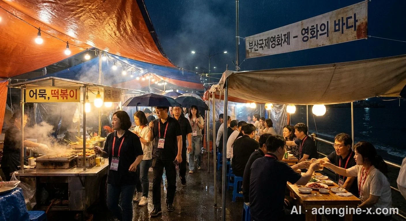 부산국제영화제 해변 포장마차촌 사진 4
