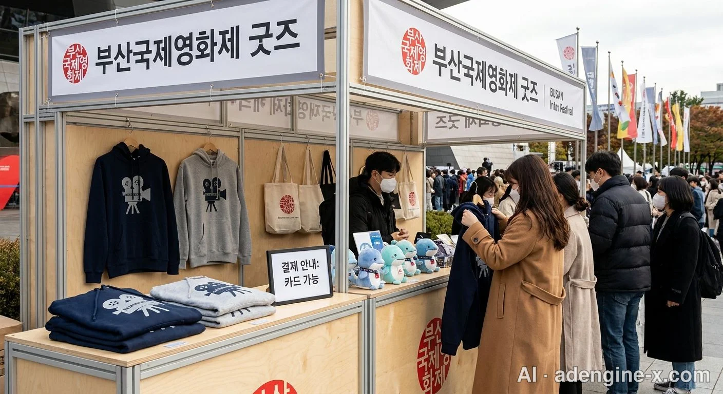 부산국제영화제 공식 굿즈 판매 부스 사진 3