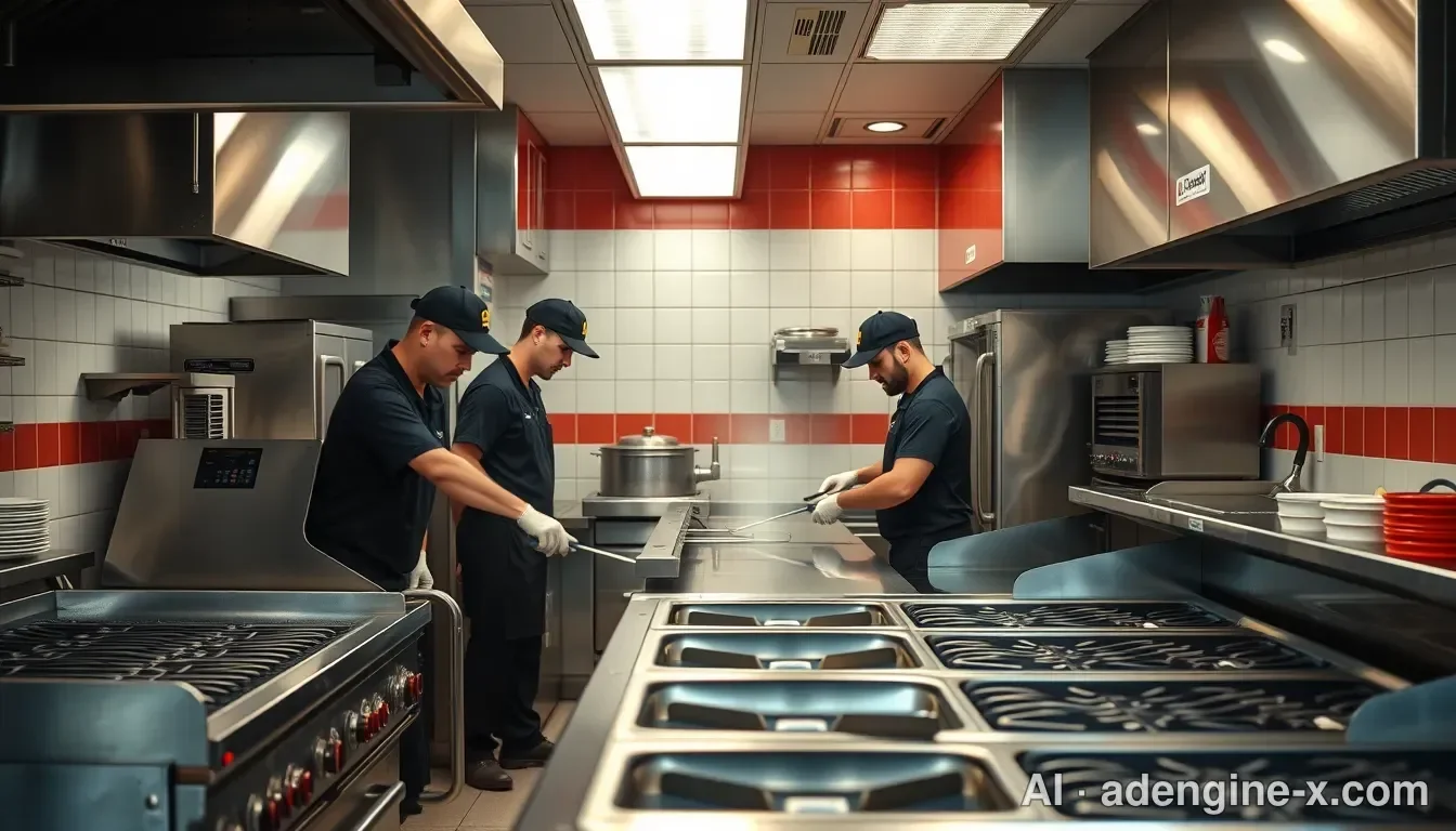 Fast-food morning kitchen crew 사진 2
