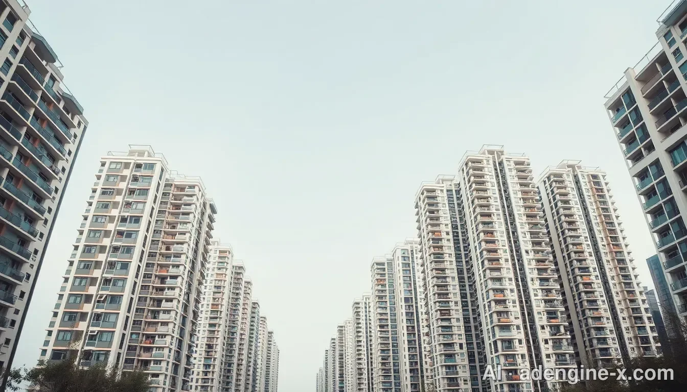 도심 고층 아파트 단지 사진 2