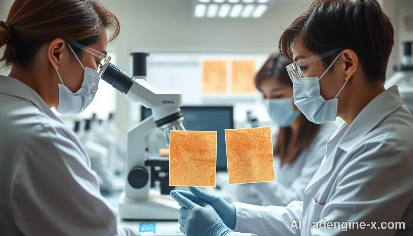 새치 복원 기술을 검증하는 조직 연구 사진 4
