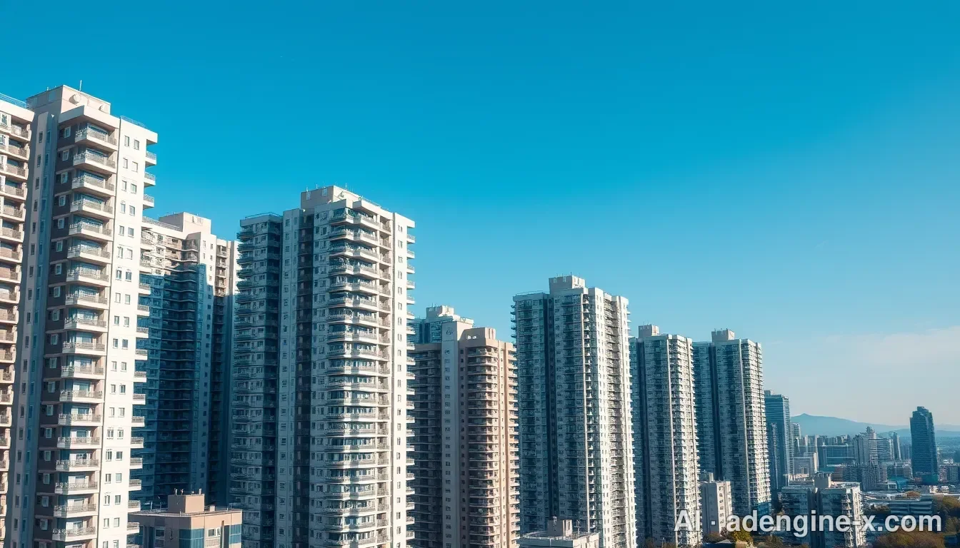 도심 고층 아파트 단지 사진 2