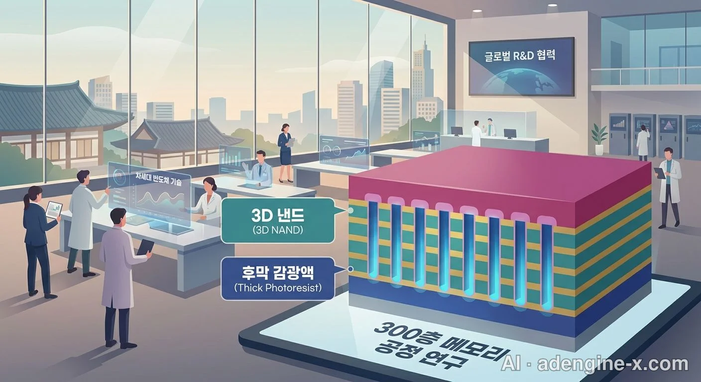고단 3D 낸드 단면 모형 사진 5