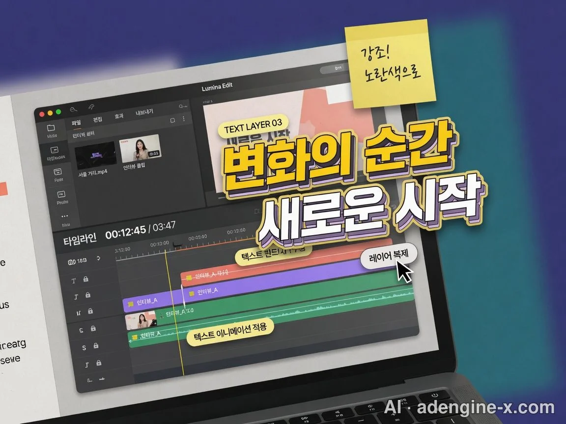 가독성 높은 자막 폰트 배치 사진 2