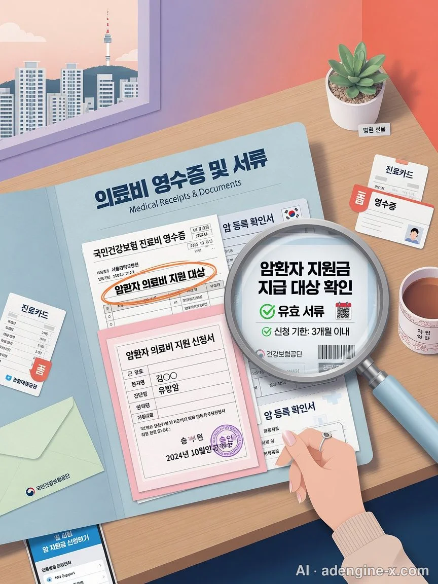 신청에 필요한 정식 진료비 계산서와 영수증 사진 1