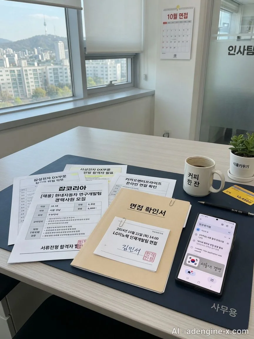 구직활동 증빙 서류와 면접확인서 사진 3