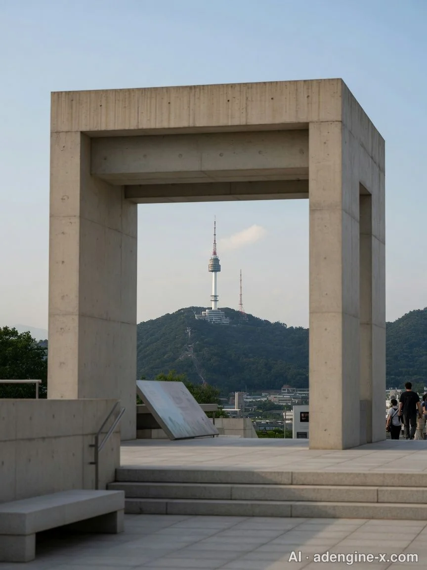 열린마당과 남산타워 전경 사진 5