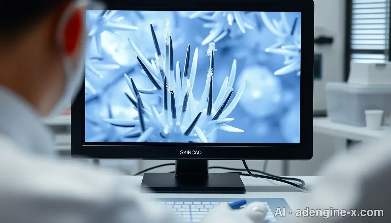 전자현미경으로 확대한 스피큘 미세 구조 사진 1