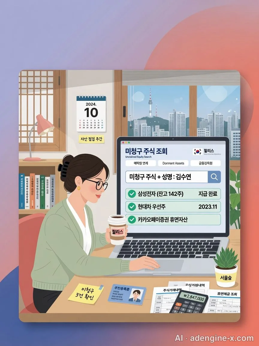 미수령 주식 비대면 통합 조회 사진 2