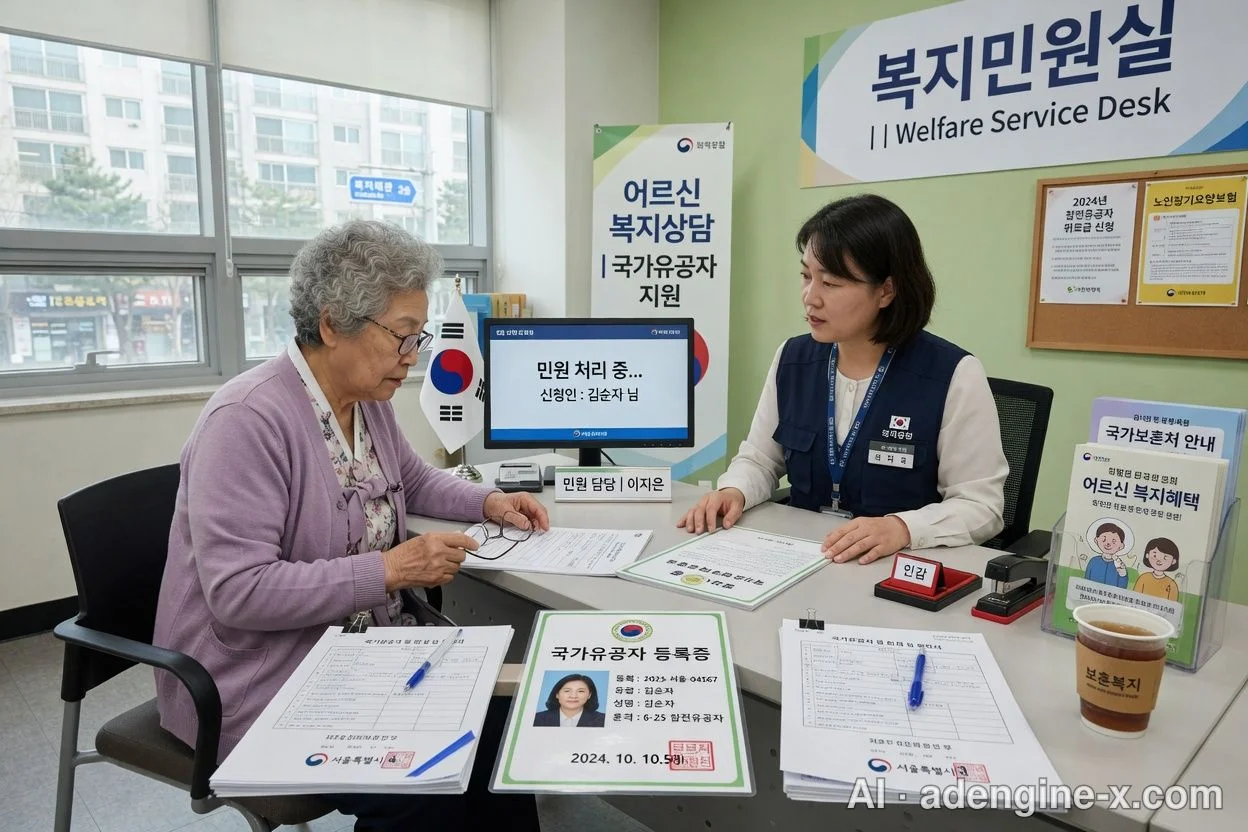 행정복지센터 지자체 참전수당 신청 사진 2