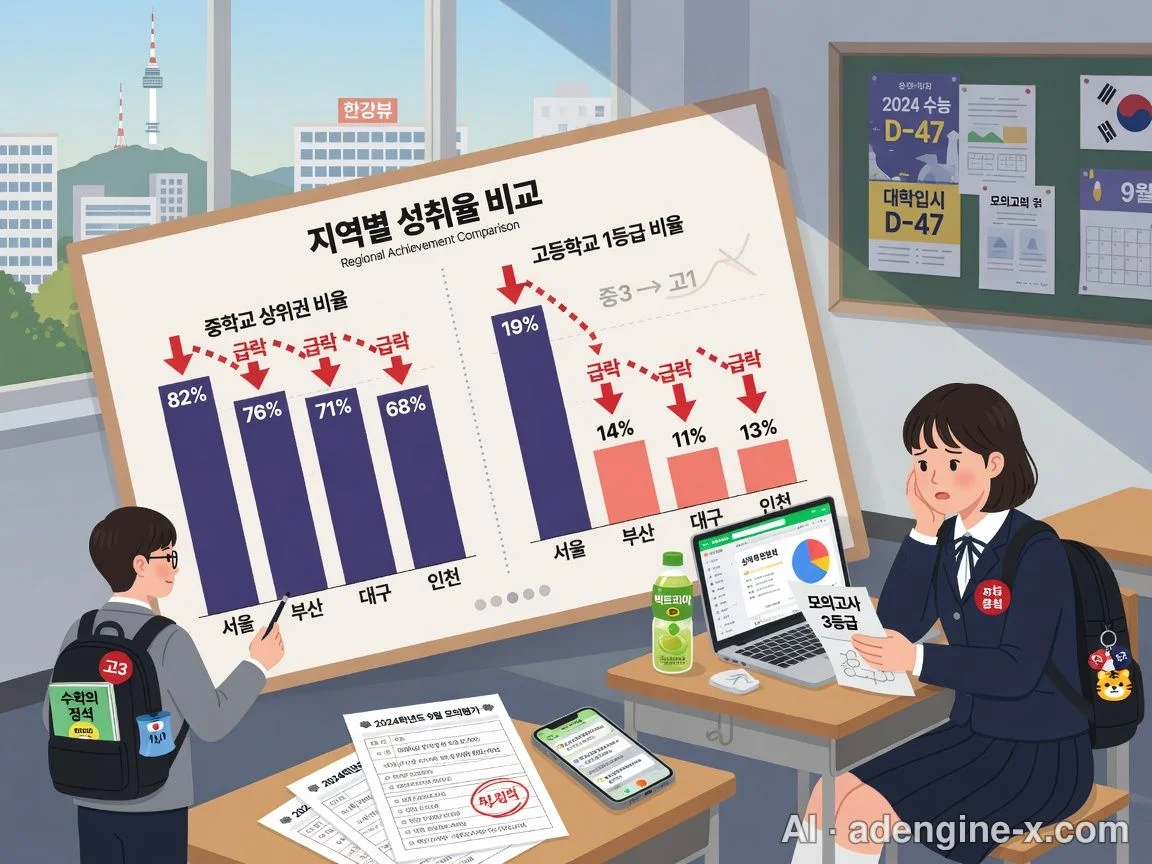 중등 내신 올A 원점수 표준편차 고교 진학 후 달라지는 것