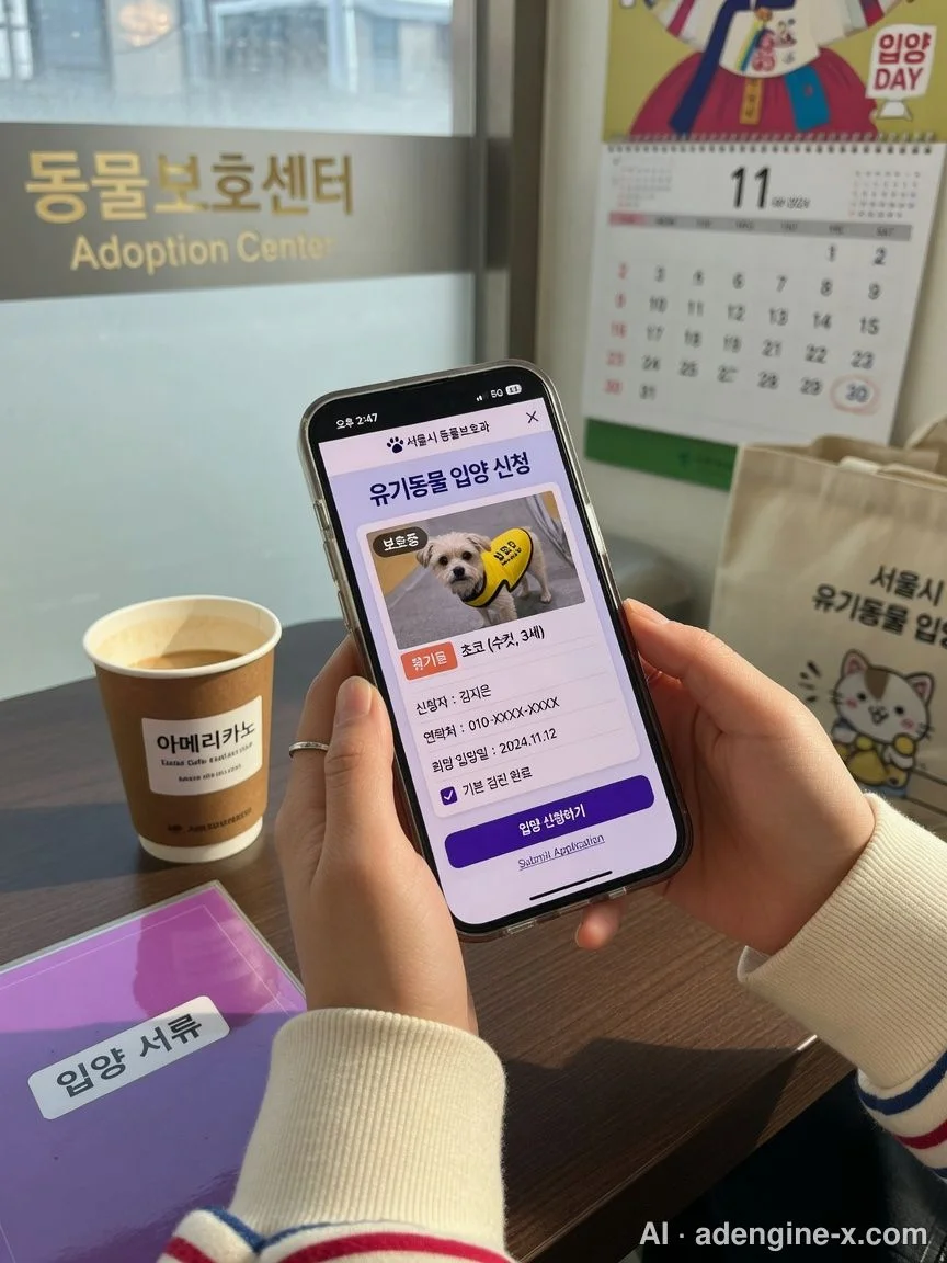 모바일을 통한 입양 공고 확인 사진 3